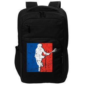 Lacrosse USA Flag Lacrosse Player Impact Tech Backpack