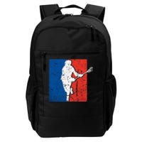 Lacrosse USA Flag Lacrosse Player Daily Commute Backpack