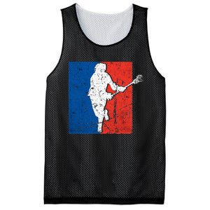 Lacrosse USA Flag Lacrosse Player Mesh Reversible Basketball Jersey Tank