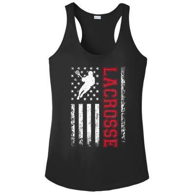 Lacrosse Usa Flag Lax Ladies PosiCharge Competitor Racerback Tank