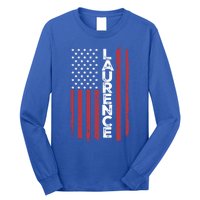 Laurence Usa Flag American Flag Patriotic Great Gift Long Sleeve Shirt