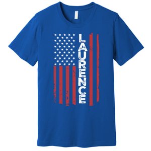 Laurence Usa Flag American Flag Patriotic Great Gift Premium T-Shirt