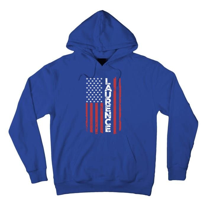 Laurence Usa Flag American Flag Patriotic Great Gift Tall Hoodie