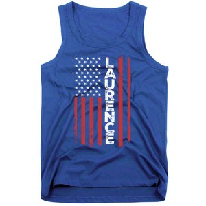 Laurence Usa Flag American Flag Patriotic Great Gift Tank Top