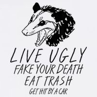 Live Ugly Fake Your Death Eat Trash Get Hit By A Car Opossum Cool Comfort Performance Bucket Hat