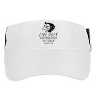 Live Ugly Fake Your Death Eat Trash Get Hit By A Car Opossum Adult Drive Performance Visor
