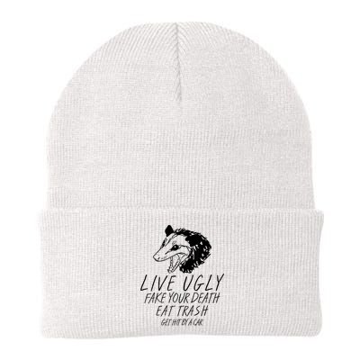 Live Ugly Fake Your Death Eat Trash Get Hit By A Car Opossum Beanie