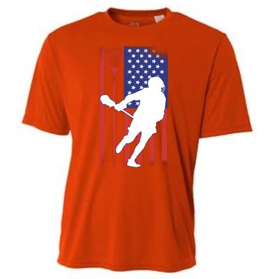 Lacrosse USA Flag Cooling Performance Crew T-Shirt