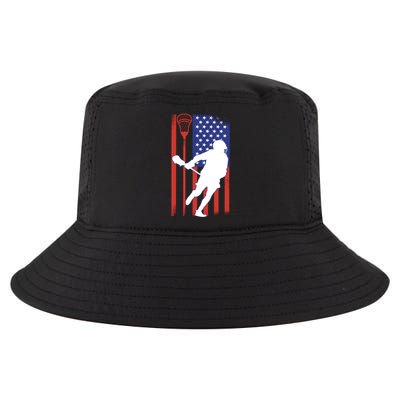 Lacrosse USA Flag Cool Comfort Performance Bucket Hat