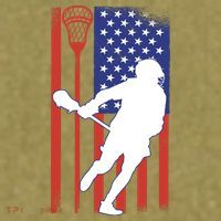 Lacrosse Usa Flag Garment-Dyed Women's Muscle Tee