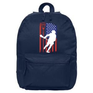 Lacrosse USA Flag 16 in Basic Backpack