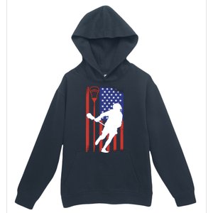 Lacrosse USA Flag Urban Pullover Hoodie