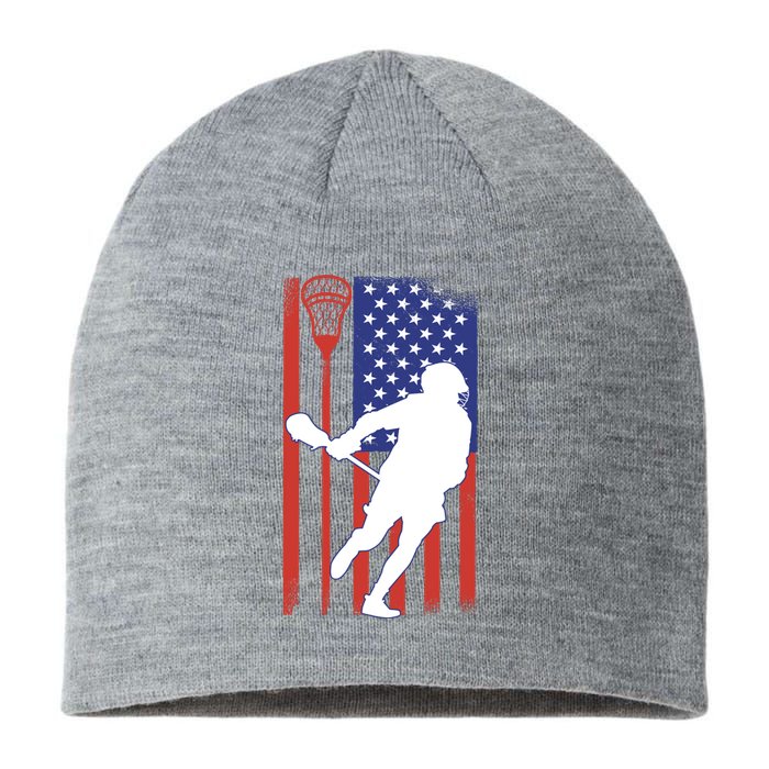 Lacrosse USA Flag Sustainable Beanie