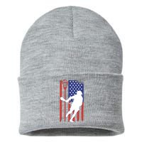 Lacrosse USA Flag Sustainable Knit Beanie