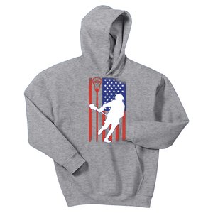 Lacrosse USA Flag Kids Hoodie