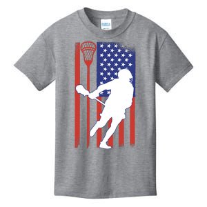 Lacrosse USA Flag Kids T-Shirt