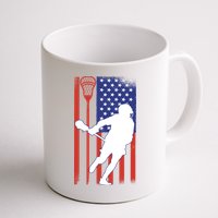 Lacrosse Usa Flag Mug