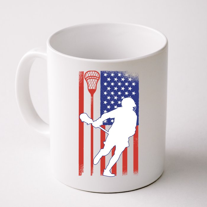 Lacrosse Usa Flag Mug