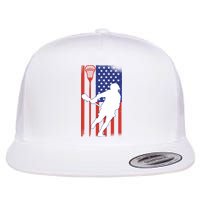 Lacrosse Usa Flag Flatbill Hat