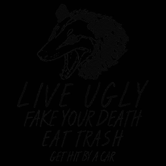 Live Ugly Fake Your Death Eat Trash Get Hit By A Car Opossum 16oz Travel Tumbler