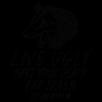 Live Ugly Fake Your Death Eat Trash Get Hit By A Car Opossum 16oz Travel Tumbler