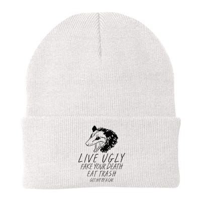 Live Ugly Fake Your Death Eat Trash Get Hit By A Car Opossum Beanie