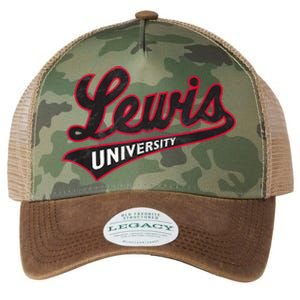 Lewis University Flyers Distressed Primary Legacy Tie Dye Trucker Hat