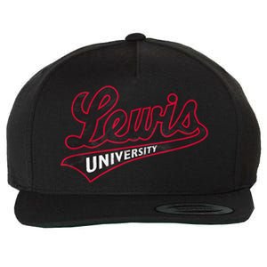 Lewis University Flyers Distressed Primary Wool Snapback Cap