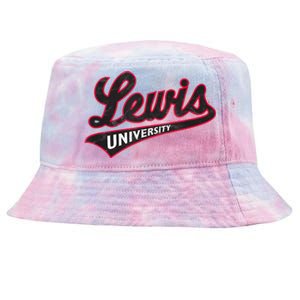 Lewis University Flyers Distressed Primary Tie-Dyed Bucket Hat