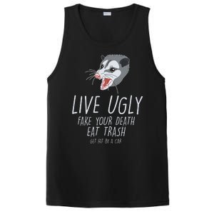 Live Ugly Fake Your Death Eat Trash Opossum PosiCharge Competitor Tank