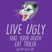 Live Ugly Fake Your Death Eat Trash Opossum Cooling Performance Crew T-Shirt