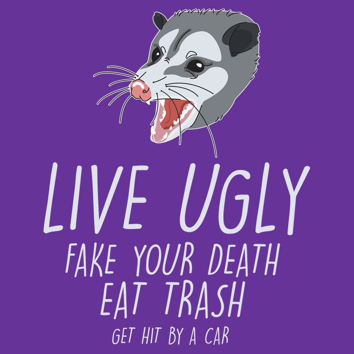 Live Ugly Fake Your Death Eat Trash Opossum Cooling Performance Crew T-Shirt