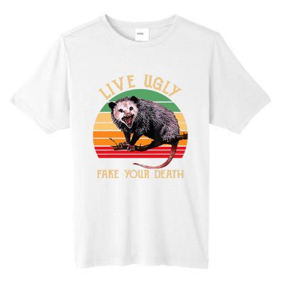 Live Ugly Fake Your Death Vintage Ugly Possum Tall Fusion ChromaSoft Performance T-Shirt