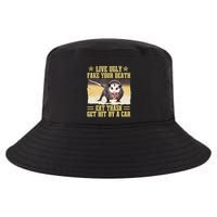 Live Ugly Fake Your Death Eat Trash Get Hit By A Car Opossum Cool Comfort Performance Bucket Hat