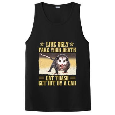 Live Ugly Fake Your Death Eat Trash Get Hit By A Car Opossum PosiCharge Competitor Tank