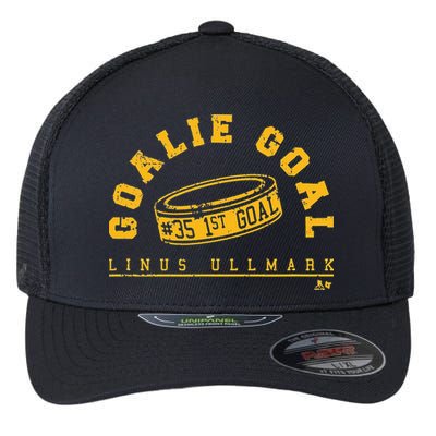 Linus Ullmark Goalie Goal Boston Hockey Flexfit Unipanel Trucker Cap