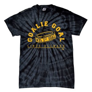 Linus Ullmark Goalie Goal Boston Hockey Tie-Dye T-Shirt