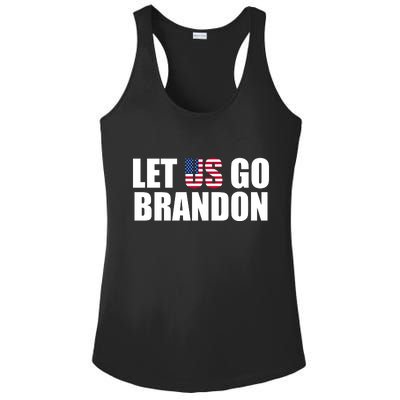 Let Us Go Brandon, Funny Anti Biden Chant Let's Go Brandon Ladies PosiCharge Competitor Racerback Tank