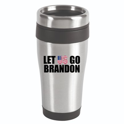 Let Us Go Brandon, Funny Anti Biden Chant Let's Go Brandon 16oz Travel Tumbler