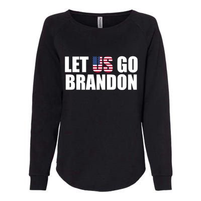 Let Us Go Brandon, Funny Anti Biden Chant Let's Go Brandon Womens California Wash Sweatshirt