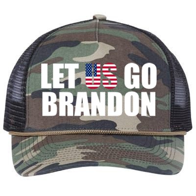 Let Us Go Brandon, Funny Anti Biden Chant Let's Go Brandon Retro Rope Trucker Hat Cap