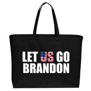 Let Us Go Brandon, Funny Anti Biden Chant Let's Go Brandon Cotton Canvas Jumbo Tote