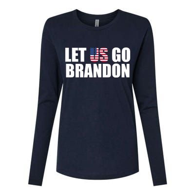 Let Us Go Brandon, Funny Anti Biden Chant Let's Go Brandon Womens Cotton Relaxed Long Sleeve T-Shirt