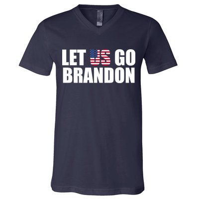 Let Us Go Brandon, Funny Anti Biden Chant Let's Go Brandon V-Neck T-Shirt