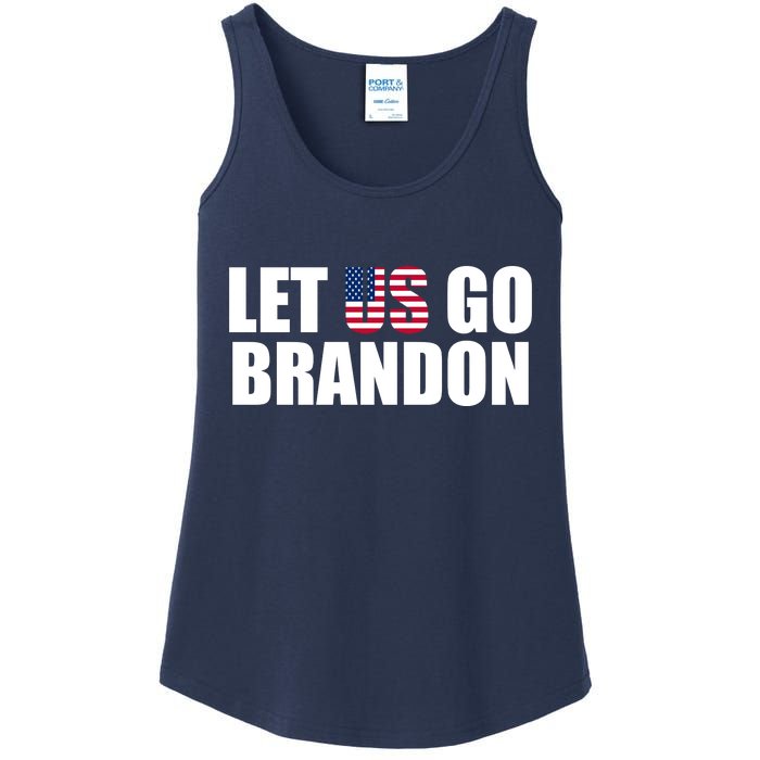 Let Us Go Brandon, Funny Anti Biden Chant Let's Go Brandon Ladies Essential Tank