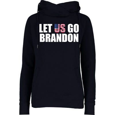 Let Us Go Brandon, Funny Anti Biden Chant Let's Go Brandon Womens Funnel Neck Pullover Hood