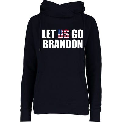 Let Us Go Brandon, Funny Anti Biden Chant Let's Go Brandon Womens Funnel Neck Pullover Hood