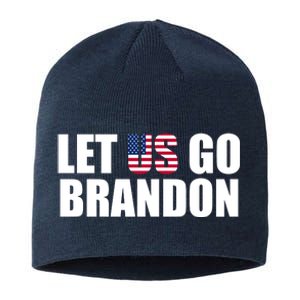 Let Us Go Brandon, Funny Anti Biden Chant Let's Go Brandon Sustainable Beanie