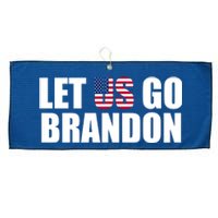 Let Us Go Brandon, Funny Anti Biden Chant Let's Go Brandon Large Microfiber Waffle Golf Towel