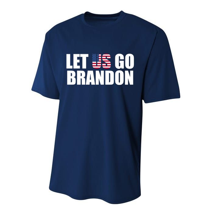 Let Us Go Brandon, Funny Anti Biden Chant Let's Go Brandon Performance Sprint T-Shirt